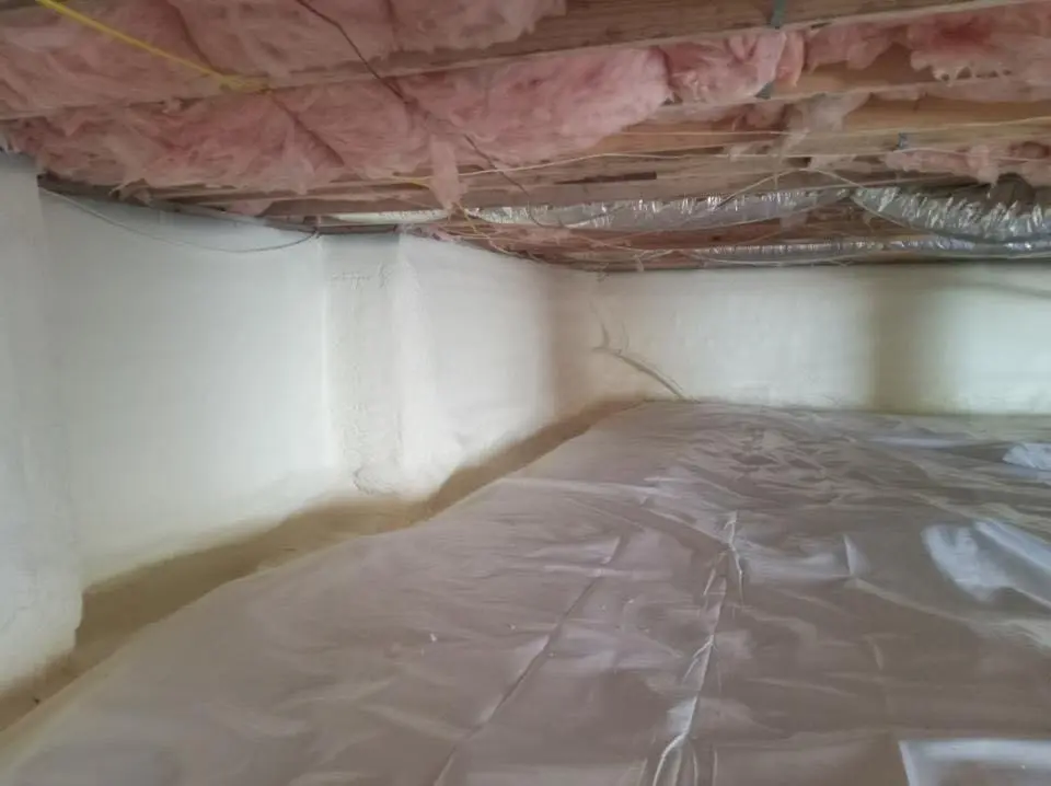 Crawl space encapsulation with closed-cell spray foam for Roof Maintenance in Jacinto City