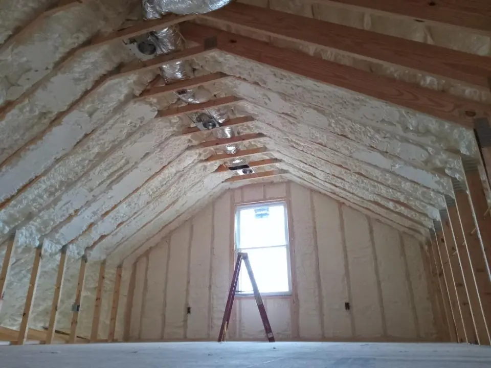 Spray foam roofing application for Crawl Space Insulation project in Jacinto City